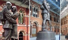 [3D프린터와 떠나는 테마여행 19탄] 만남의 장소(키스하는 연인), 런던의 St Pancras 역(驛) 