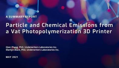UL 요약 레포트, 레진소재 3D프린터의 입자와 화학물질 배출 보고서